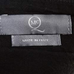 McQ by Alexander McQueen Black Cotton Structured A Line Skirt M