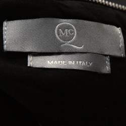 Pre Owned McQ by Alexander McQueen Black Cotton Structured A Line Skirt M