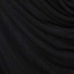 Pre Owned McQ by Alexander McQueen Black Jersey Cowl Neck Dress XS