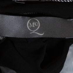 Pre Owned McQ by Alexander McQueen Black Jersey Cowl Neck Dress XS