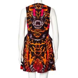 Pre Owned  فستان قصير إم سي كيو باي ألكسندر ماكوين بنقشة تجريدية متعدد الألوان مقاس صغير - سمول