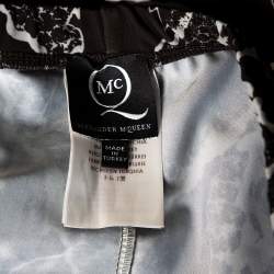 Pre Owned McQ by Alexander McQueen Monochrome Printed Jersey Leggings S