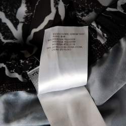 Pre Owned McQ by Alexander McQueen Monochrome Printed Jersey Leggings S