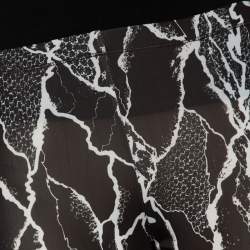 Pre Owned McQ by Alexander McQueen Monochrome Printed Jersey Leggings S