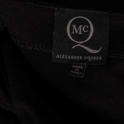 مملوكة مسبقًا تنورة أم سي كيو باي أليكساندر ماكوين مستقيمة كونتور جيرسيه أسود مقاس متوسط