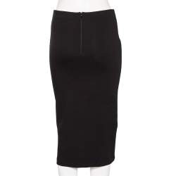 مملوكة مسبقًا تنورة أم سي كيو باي أليكساندر ماكوين مستقيمة كونتور جيرسيه أسود مقاس متوسط