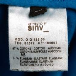 مملوكة مسبقًا تنورة إم سي كيو باي ألكسندر ماكوين دينم أزرق بطول الركبة وسحاب مقاس متوسط - ميديوم