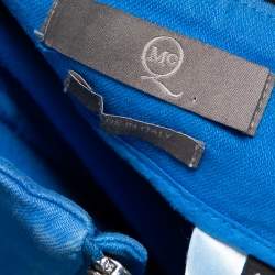 مملوكة مسبقًا تنورة إم سي كيو باي ألكسندر ماكوين دينم أزرق بطول الركبة وسحاب مقاس متوسط - ميديوم