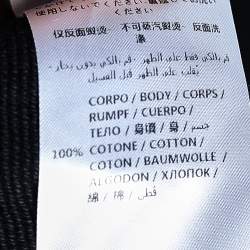 Pre Owned McQ by Alexander McQueen Black Logo Embroidered Cotton Knit Sweatshirt M