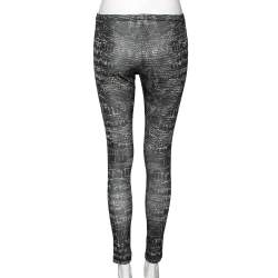 McQ by Alexander McQueen Green Synthetic Printed Leggings S