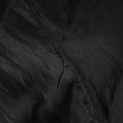 McQ by Alexander McQueen Black Crepe Lace Hem Coat L