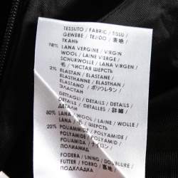 Pre Owned McQ by Alexander McQueen Black Wool Layered Asymmetric Skirt XS