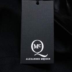 Pre Owned McQ by Alexander McQueen Black Wool Layered Asymmetric Skirt XS
