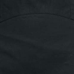 Pre Owned McQ by Alexander McQueen Black Cotton Structured A Line Skirt L