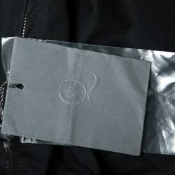 Pre Owned McQ by Alexander McQueen Black Cotton Structured A Line Skirt L