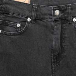 Pre Owned McQ by Alexander McQueen Black Drawstring Detail Denim S