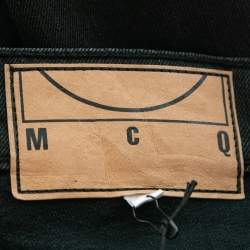 Pre Owned McQ by Alexander McQueen Black Drawstring Detail Denim S