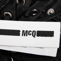Pre Owned McQ by Alexander McQueen Black Drawstring Detail Denim S