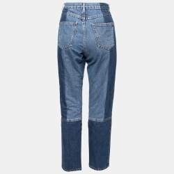 Pre Owned McQ by Alexander McQueen Two Toned Denim Jeans S