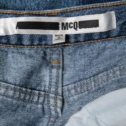 Pre Owned McQ by Alexander McQueen Two Toned Denim Jeans S