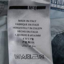 Pre Owned McQ by Alexander McQueen Two Toned Denim Jeans S