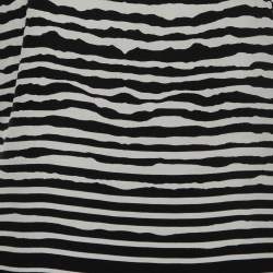 McQ by Alexander McQueen Black Striped Zipper Detail Midi Dress M
