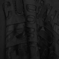 Pre Owned McQ by Alexander McQueen Black Jersey Embroidered Mini Skirt S