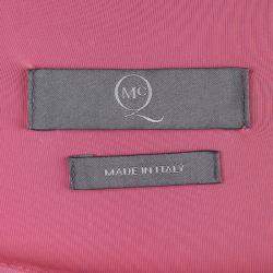 McQ By Alexander McQueen Pink Knit Draped Sleeveless Dress XS