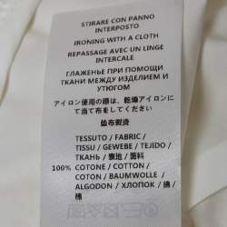 Pre Owned McQ by Alexander McQueen White Cotton Pleated Sleeveless Blouse S