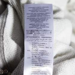 Pre Owned McQ by Alexander McQueen Grey Cotton Crystal Embellished Mini Dress M