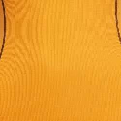 McQ by Alexander McQueen Orange Rocket Rib Knit Tank Dress XXS