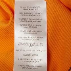 McQ by Alexander McQueen Orange Rocket Rib Knit Tank Dress XXS