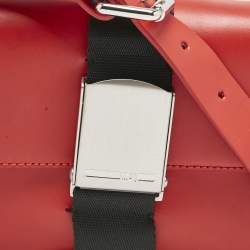 Pre Owned McQ by Alexander McQueen Red Leather Christine Deluxe Shoulder Bag