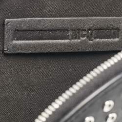 McQ by Alexander McQueen Black Leather Studded Round Chain Pouch