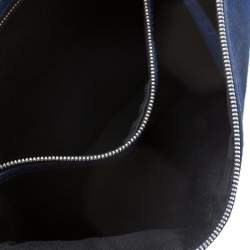 Pre Owned MCQ by Alexander McQueen Blue Calfhair Bullet Kicks Clutch