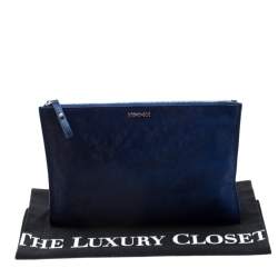 Pre Owned MCQ by Alexander McQueen Blue Calfhair Bullet Kicks Clutch