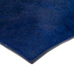 Pre Owned MCQ by Alexander McQueen Blue Calfhair Bullet Kicks Clutch