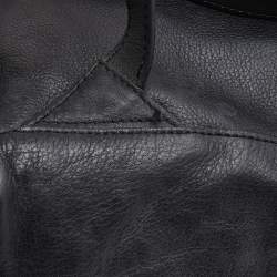 Pre Owned McQ by Alexander McQueen Black Leather Metal Detail Backpack