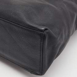 Pre Owned McQ by Alexander McQueen Black Leather Metal Detail Backpack