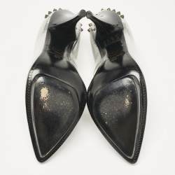 McQ by Alexander McQueen Silver Leather Platform Pumps Size 39