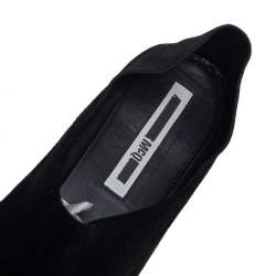 مملوكة مسبقًا McQ by Alexander McQueen Black Suede Liberty Folding Flats Size 38