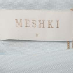 Meshki Blue Jersey Stevie Bell Sleeve Slinky Top M