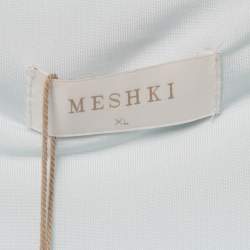 Meshki Blue Jersey Maxi Skirt XL