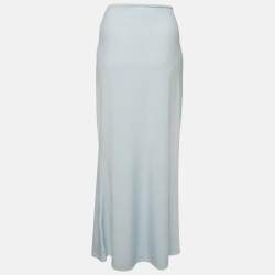 Meshki Blue Jersey Maxi Skirt XL