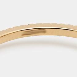 Messika Move Uno Pavé Diamond 18k Yellow Gold Ring Size 50