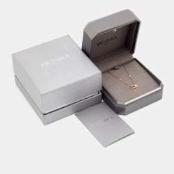 Messika Move Uno Diamond 18k Rose Gold Tie Necklace