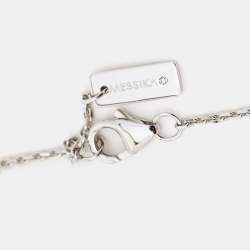 Messika  Move Uno Paved Diamonds 18k White Gold Ankle Bracelet 