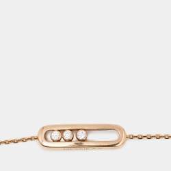 Messika Baby Move Diamond 18k Rose Gold Bracelet