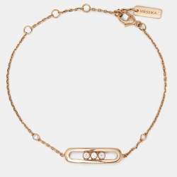 Messika Baby Move Diamond 18k Rose Gold Bracelet