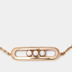 Messika Baby Move Diamond 18k Rose Gold Bracelet
